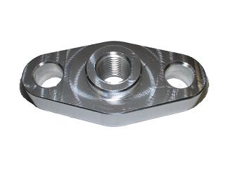 Aluminum - Oil Inlet (Feed) Flange (T3 T4 GT37, GT40, GT42, GT45, GT47, GTX50, GT55)